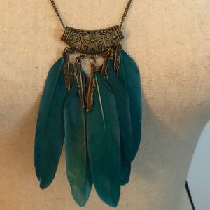 Feather necklaces
